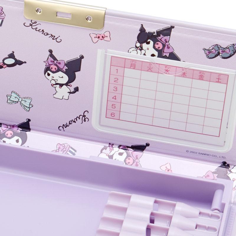 Sanrio Characters Double Compartment Pencil Case Kuromi