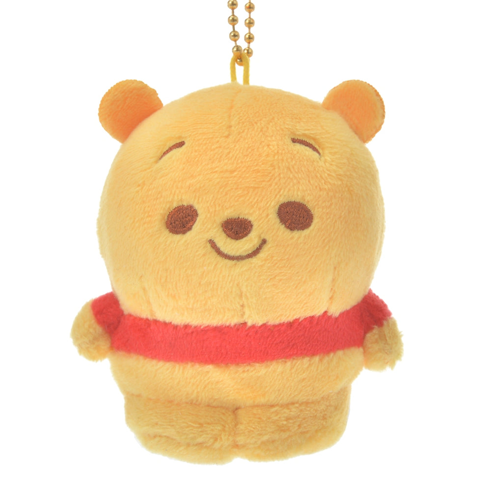 Winnie the Pooh Plush Keychain MUCCHI POCCHI Disney Store Japan