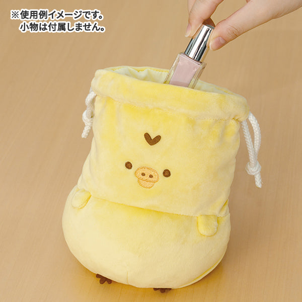 Kiiroitori Yellow Chick Drawstring Pouch Ponpoko Kyomu San-X Japan Rilakkuma