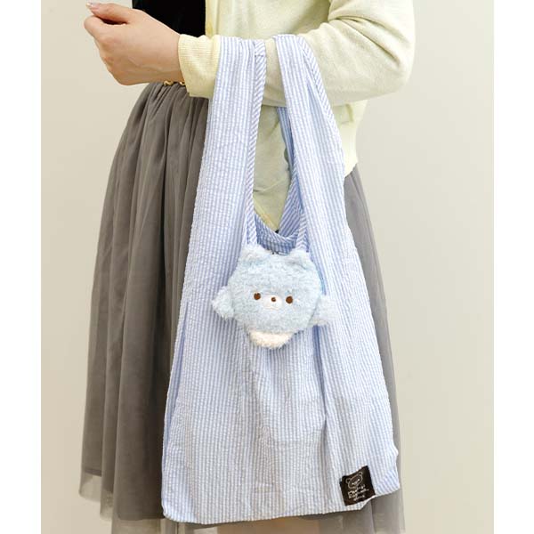Blue Wolf Eco Shopping Tote Bag Dandelion & Twin Hamsters San-X Japan