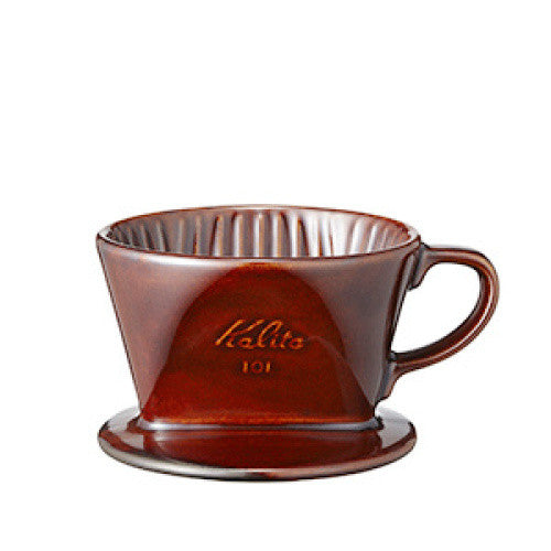 Ceramic Coffee Dripper 101-Lotto 01003 Brown Kalita Japan
