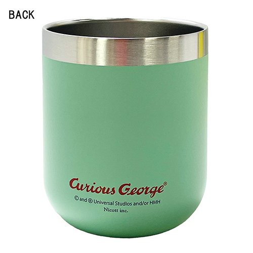 Curious George Stainless Tumbler Cup 280ml Yellow Hat Uncle Green Japan