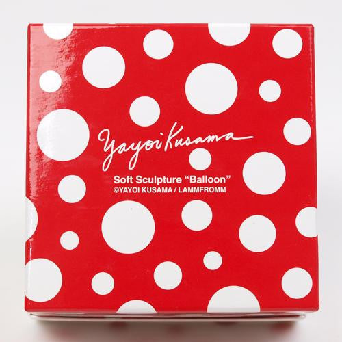 Kusama Yayoi Red White balloon stuffed plush toy Box Keychain new