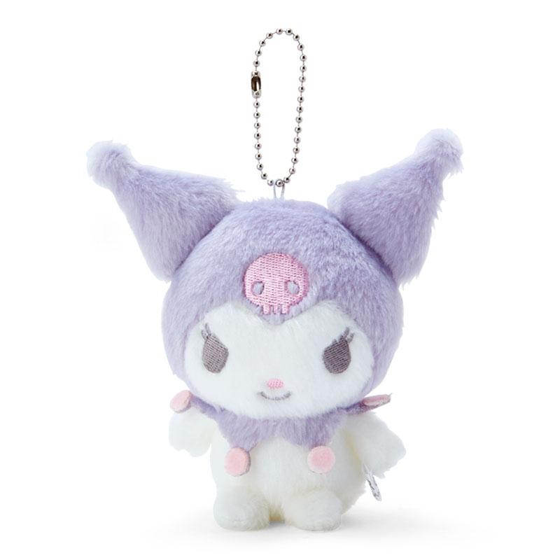 Kuromi Plush Mascot Holder Keychain Purple Dull Color Sanrio Japan