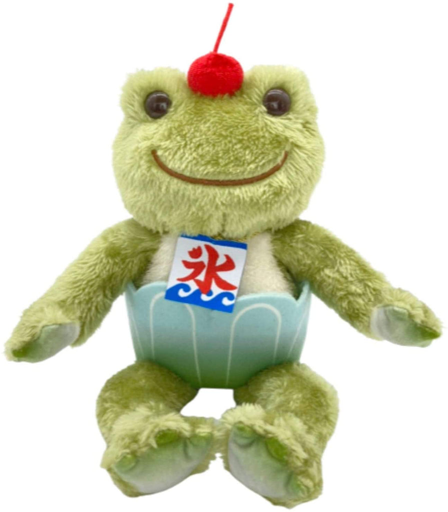 Pickles the Frog Bean Doll Plush Shaved Ice Matcha Condensed Milk Japan