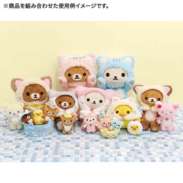 Sumikko Gurashi Bucket mini Tenori Plush Doll Cat Public Bath San-X Japan 2023