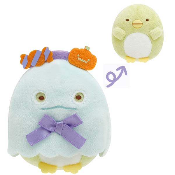 Sumikko Gurashi mini Tenori Plush Doll Ghost Halloween 2023 Full Set San-X Japan