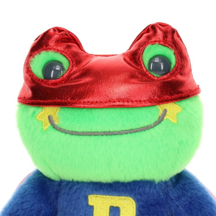 Pickles the Frog Bean Doll Plush USA Super Hero Green Japan