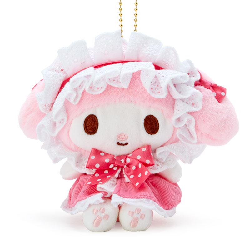 My Melody Plush Mascot Holder Keychain Lolita Dress Sanrio Japan