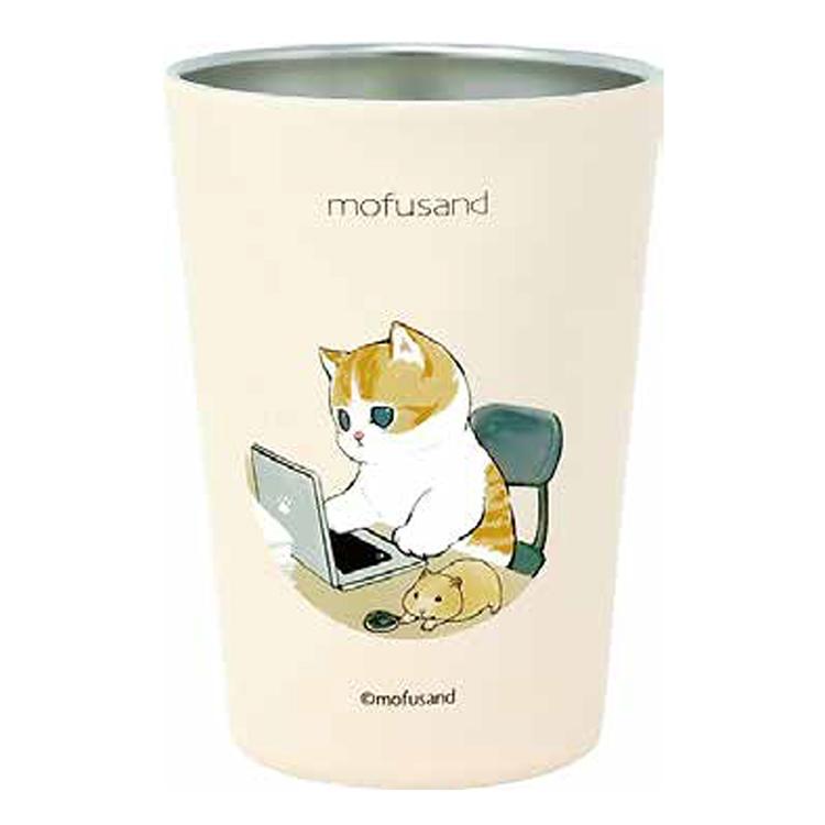 mofusand Cat Stainless Tumbler Cup 450nl Japan 4515424037854