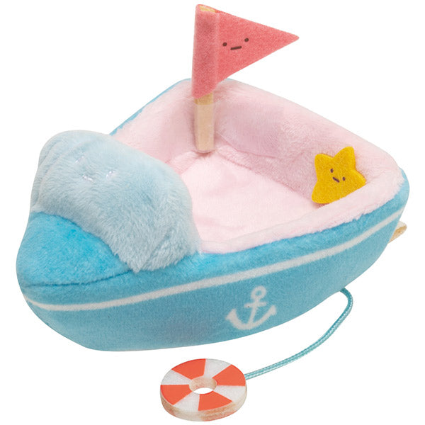 Sumikko Gurashi mini Tenori Plush Doll Outing Leisure Boat San-X Japan