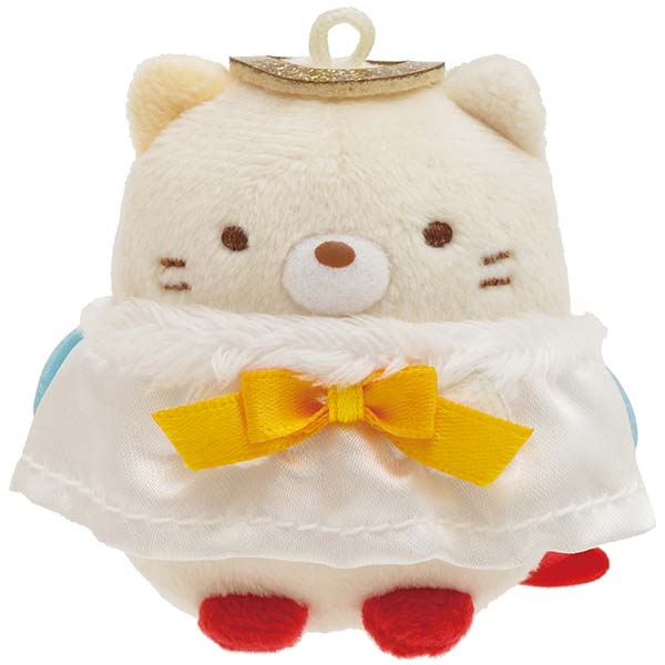 Sumikko Gurashi Neko Cat mini Tenori Plush Doll 10th Christmas Party San-X Japan