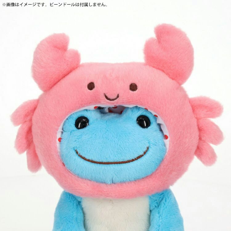 Pickles the Frog Costume for Bean Doll Plush Crab Hat Japan
