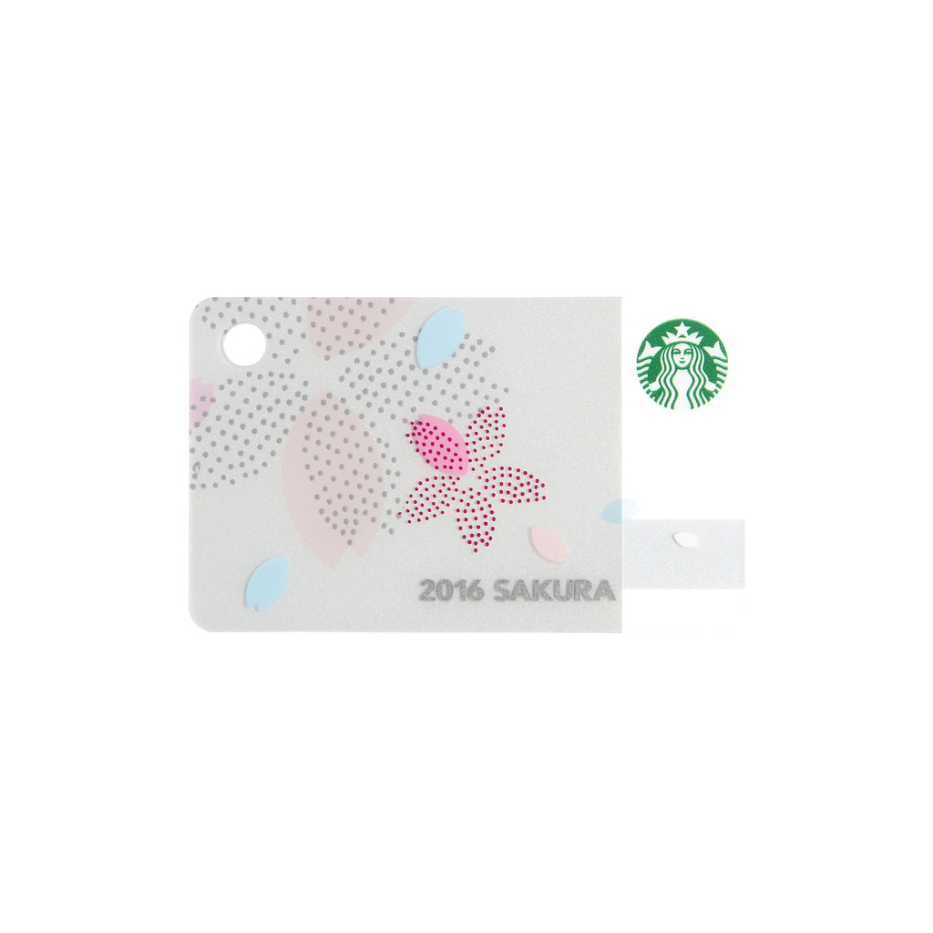 Starbucks Japan SAKURA 2016 Serene mini Gift Card w/ sleeve