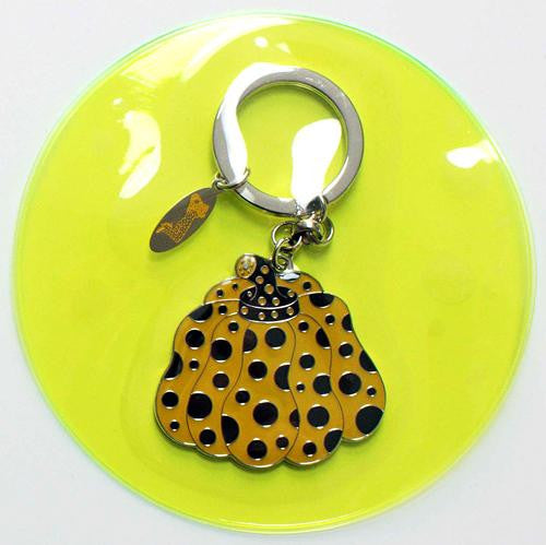 Yayoi Kusama Pumpkin Key Ring Keychain Yellow Japan Artist for