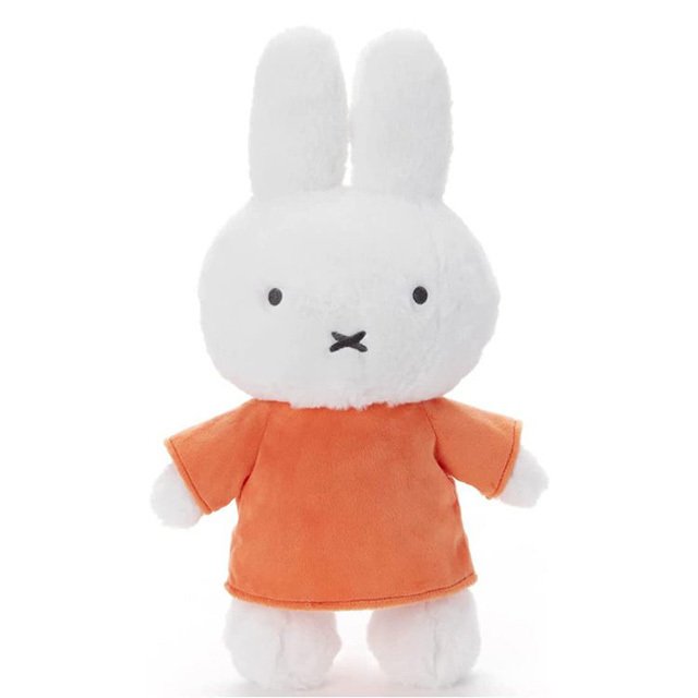 Miffy Bruna Pyokorin Plush Doll Orange Japan