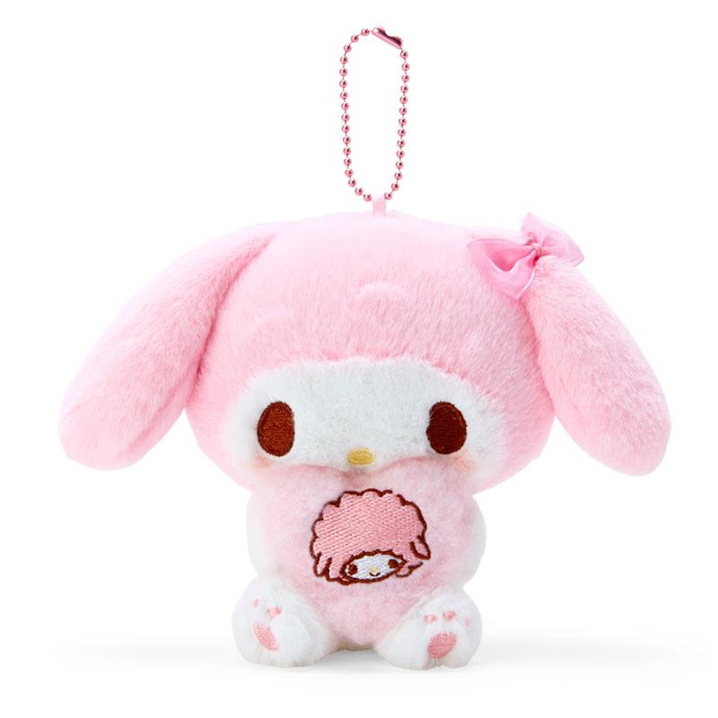 My Melody Plush Mascot Holder Keychain Heart Sanrio Japan
