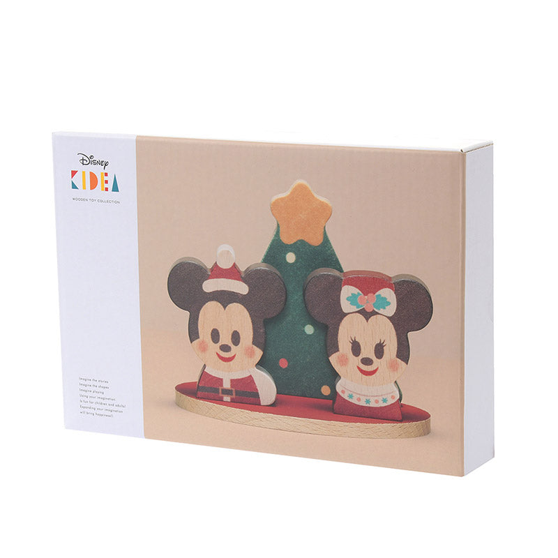 Mickey Minnie KIDEA Toy Wooden Blocks Christmas Special Disney Store Japan 2018