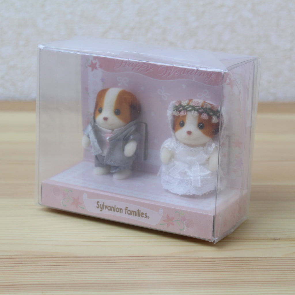 Sylvanian Families Baby Pair Wedding Chiffon Dog Calico Critters EPOCH Japan