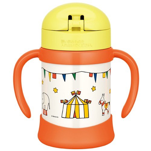 Miffy Stainless Training Straw Mug Cup 250ml Yellow Thermos Japan Baby