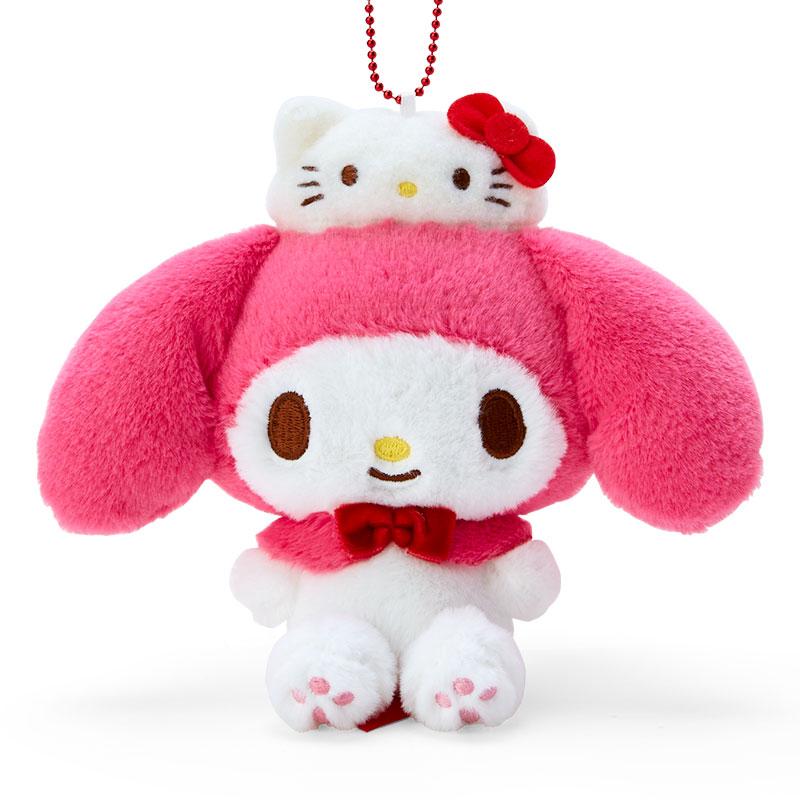My Melody Plush Mascot Holder Keychain Hello Kitty 50th Anniversary Sanrio Japan