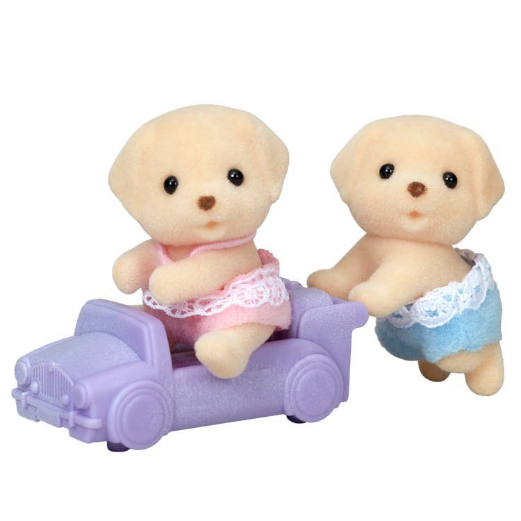 Sylvanian Families Labrador Baby Twins Pretend Play Doll Set I-116 EPOCH Japan