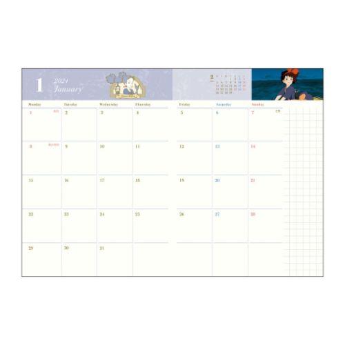 Kiki's Delivery Service 2024 Schedule Book A6 Weekly Studio Ghibli Japan