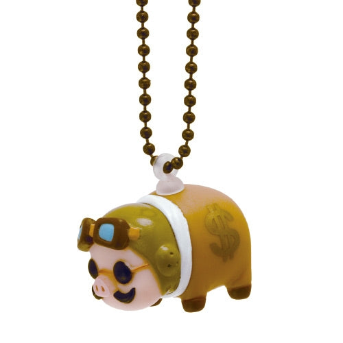 Porco Rosso Keychain Key Holder Piggy Bank shape Nostalgic Studio Ghibli Japan