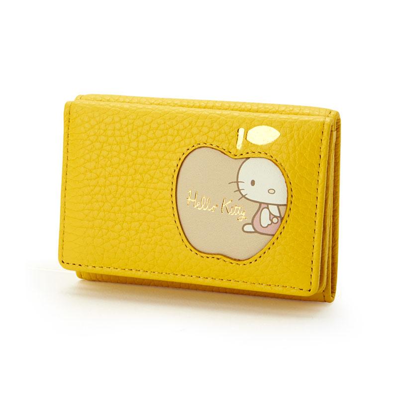 Hello Kitty Leather Trifold Wallet Fresh Yellow Sanrio Japan With Box ...