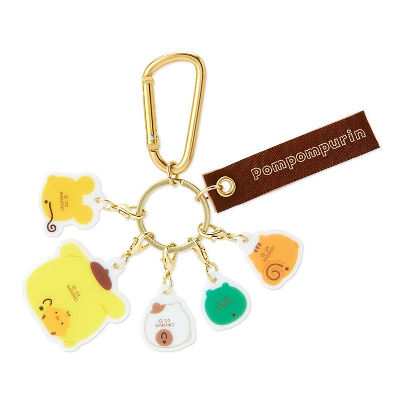 Pom Pom Purin Keychain Key Holder Round Sanrio Japan