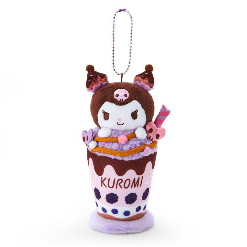 Kuromi Plush Mascot Holder Keychain Parfait Sanrio Japan