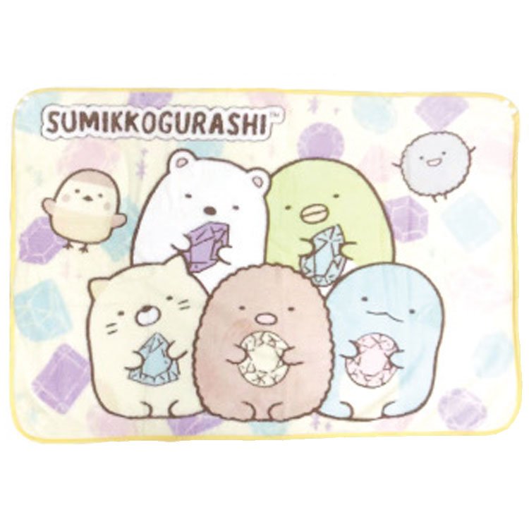 Sumikko Gurashi Blanket with Button Winter Items Yellow San-X Japan