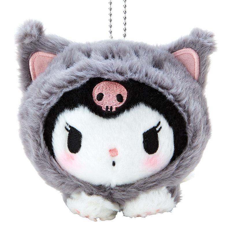 Kuromi Plush Mascot Holder Keychain Love Cat Sanrio Japan 2024