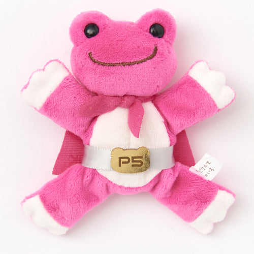 Pickles the Frog Plush Magnet Anime Peach Pink Japan