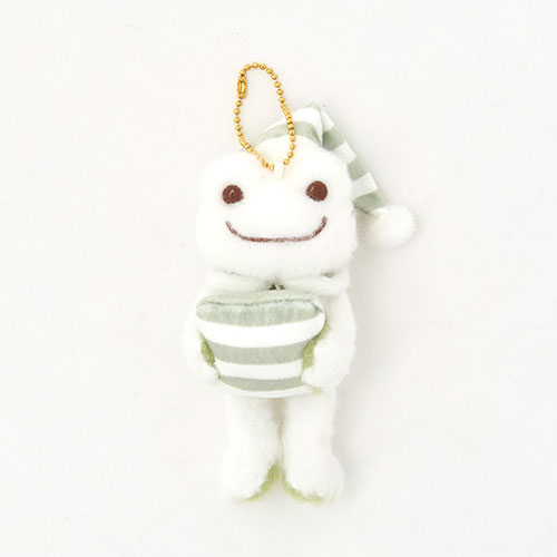 Pickles the Frog Plush Keychain Relax Room White Japan