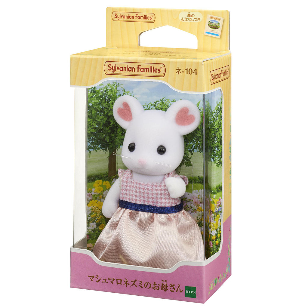 Marshmallow Mouse Mother Ne-104 Sylvanian Families Japan Calico Critters Epoch