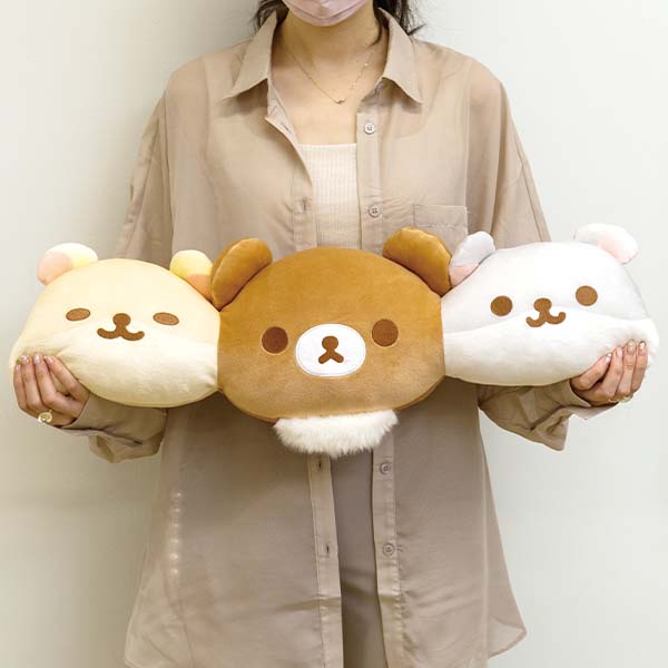 Chairoikoguma & Twin Hamsters Cushion Dandelion San-X Japan