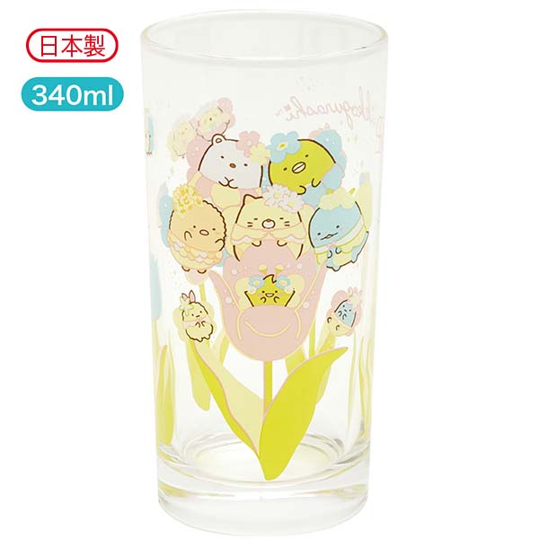 Sumikko Gurashi Glass Cup A Weeds & Fairy Flower Garden San-X Japan