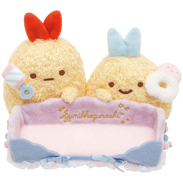 Sumikko Gurashi Ebi Furai Aji Plush Doll Multi Tray Baby San-X Japan Limit