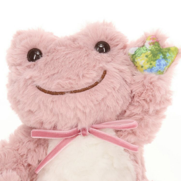 Pickles the Frog Bean Doll Plush Pink Herb Garden Japan