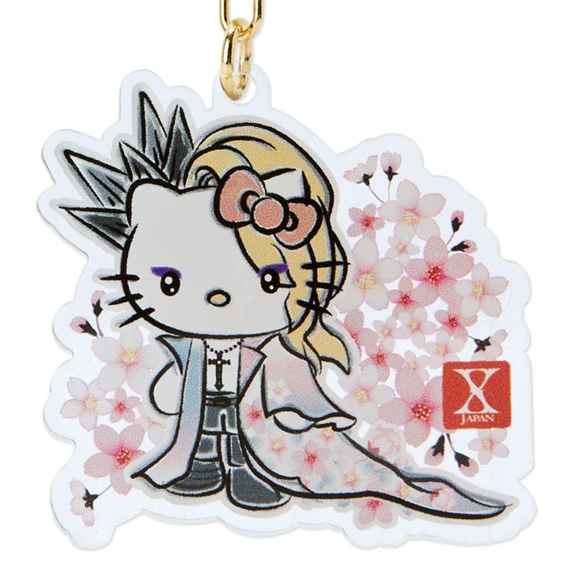 yoshikitty Acrylic Keychain Key Holder Sakura Sanrio Japan YOSHIKI Hello Kitty
