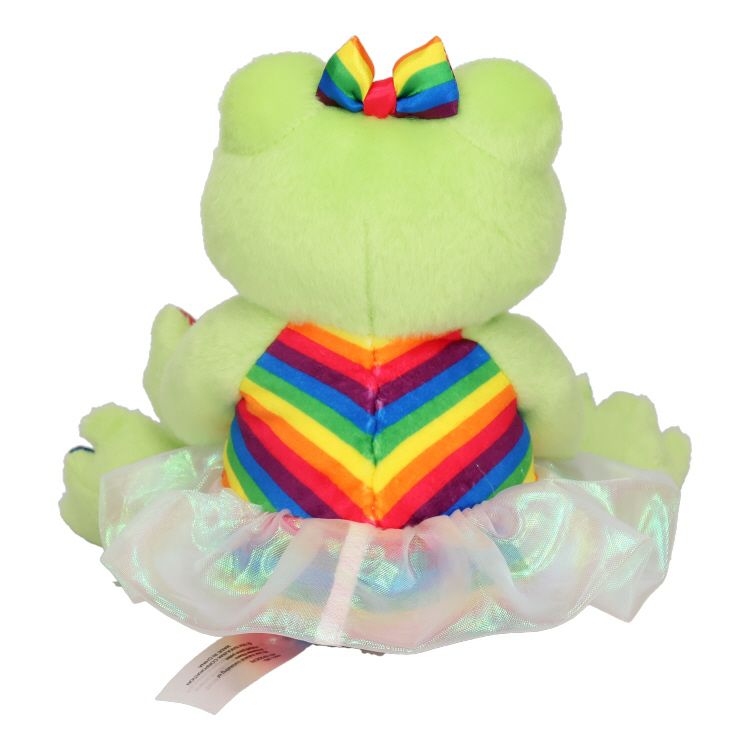 Pickles the Frog Bean Doll Plush USA Pride Parade Green Japan