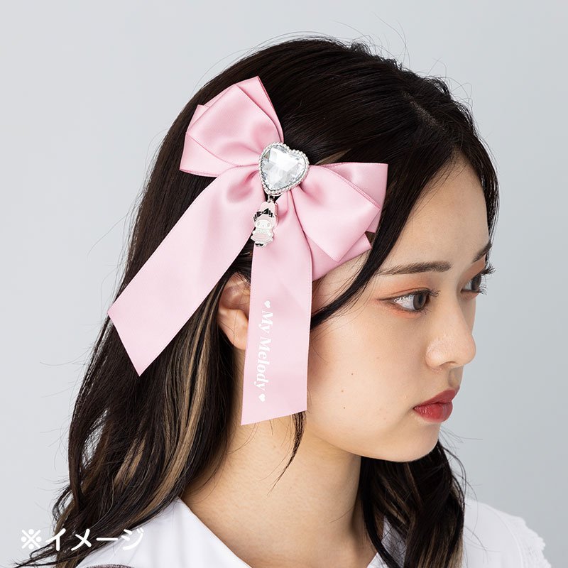 My Melody Hair Clip Ribbon Secret Melokuro Sanrio Japan