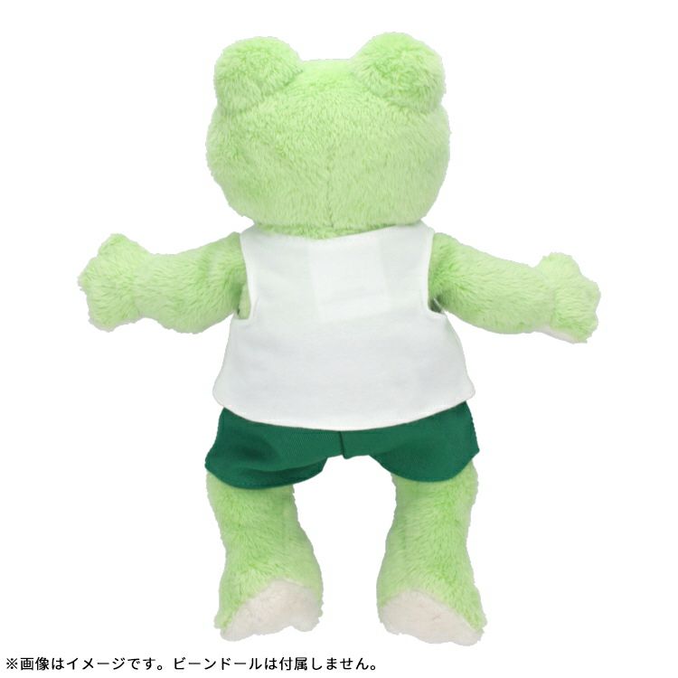 Pickles the Frog Costume for Bean Doll Plush Tank Top & Shorts set Japan