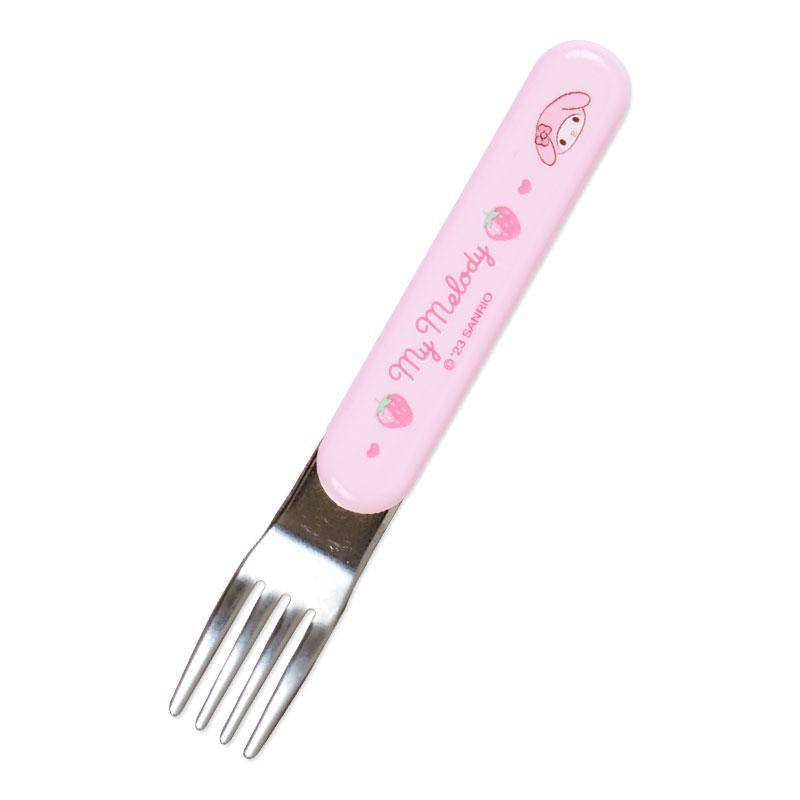 My Melody Lunch Trio Cutlery Fork Spoon Chopsticks Relief Sanrio Japan 2023