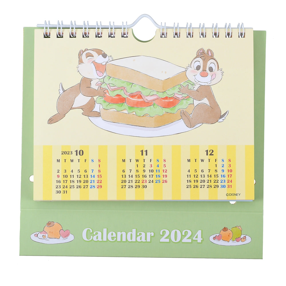 Chip & Dale Pop-Up Calendar Desktop 2024 Disney Store Japan