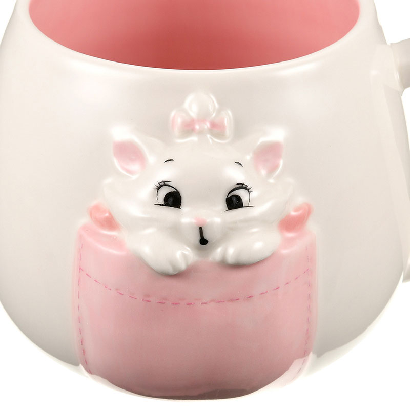 The Aristocats Marie Cat Mug Cup Pocket White Disney Store Japan