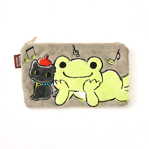 Pickles the Frog Flat Pouch Art Japan