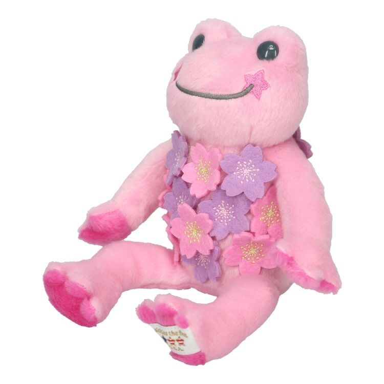 Pickles the Frog Bean Doll Plush USA Sakura Pink Japan