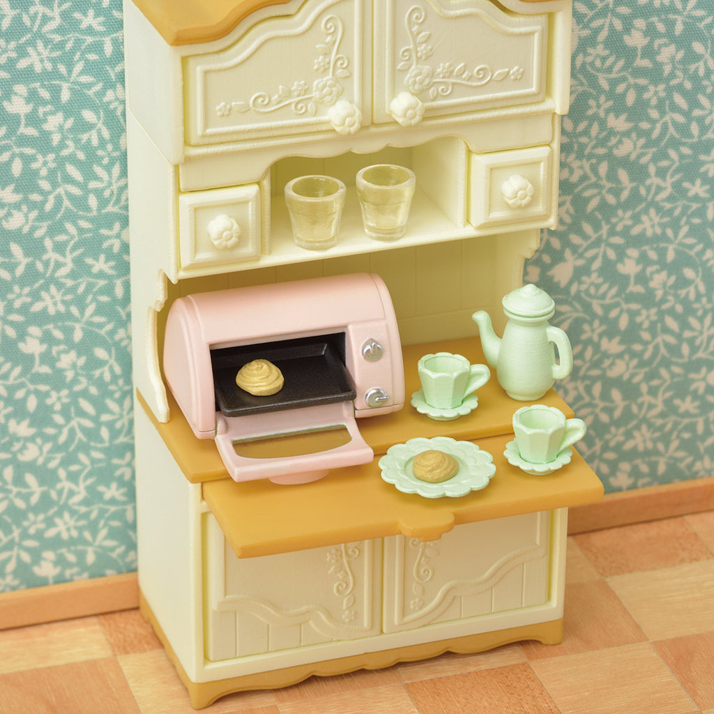 Furniture Cupboard Toaster Set Ka-419 Sylvanian Families Japan EPOCh